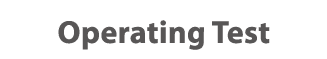 Operating Test