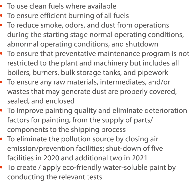     To use clean fuels where available    To ensure efficient burning of all fuels     To reduce smoke, odors, and du   