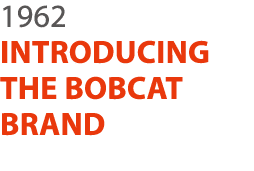 1962 INTRODUCING THE BOBCAT BRAND 