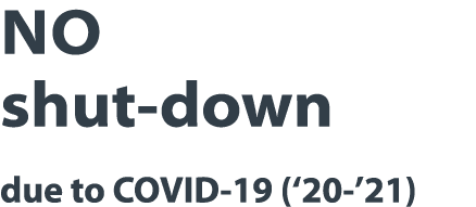 No shut-down due to COVID-19 ( 20- 21) 