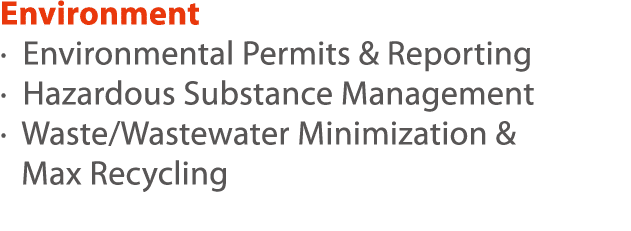 Environment   Environmental Permits & Reporting   Hazardous Substance Management    Waste Wastewater Minimization & M   