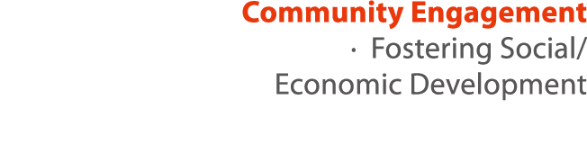 Community Engagement   Fostering Social  Economic Development 