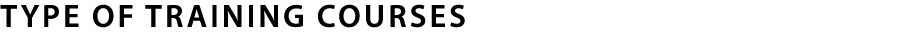 Type of Training Courses 
