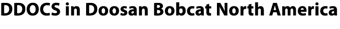 DDOCS in Doosan Bobcat North America 