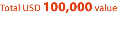 Total USD 100,000 value