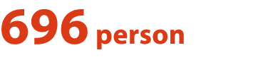 696 person