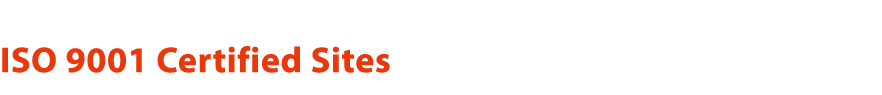 ISO 9001 Certified Sites 