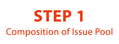 STEP 1 Composition of Issue Pool 
