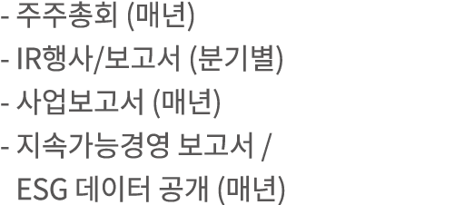 -      (  ) - IR       (   ) -       (  ) -                ESG        (  )