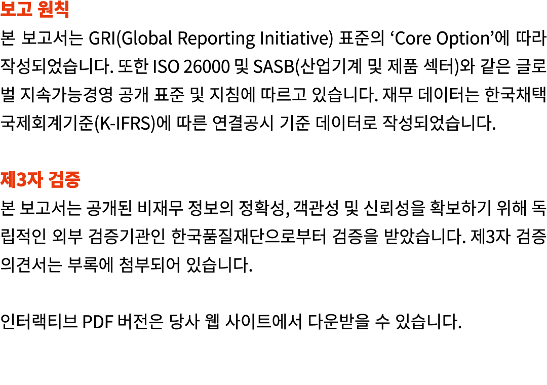              GRI(Global Reporting Initiative)      Core Option                  ISO 26000   SASB(            )          
