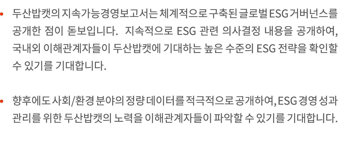                                     ESG                           ESG                 ,                                 