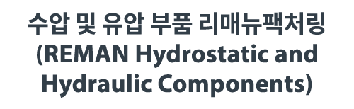                   (REMAN Hydrostatic and Hydraulic Components)