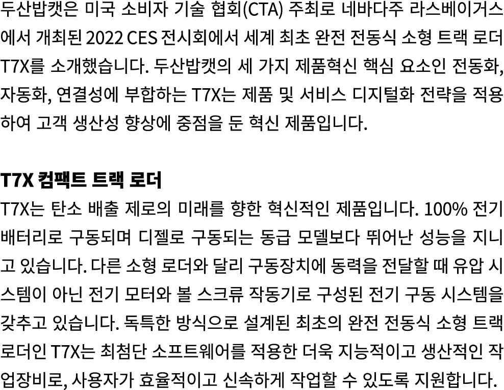                   (CTA)                       2022 CES                             T7X                                  