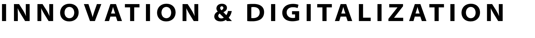 INNOVATION & DIGITALIZATION