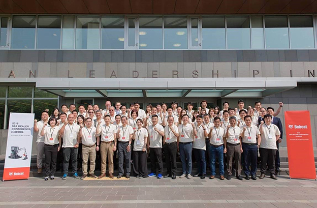 Participants in the Bobcat Dealer Conference held in Seoul from May 8-10, 2019.