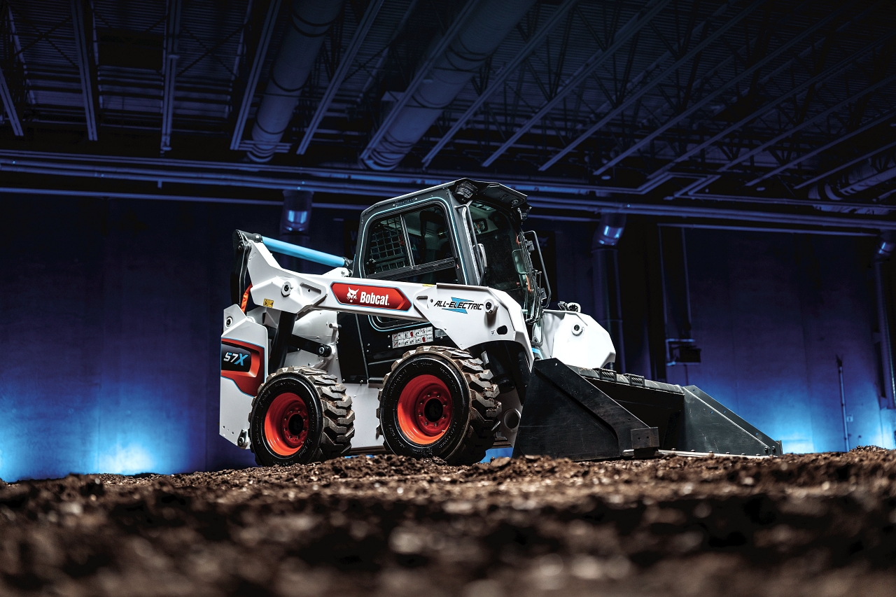 Doosan Bobcat's all-electric S7X skid-steer loader