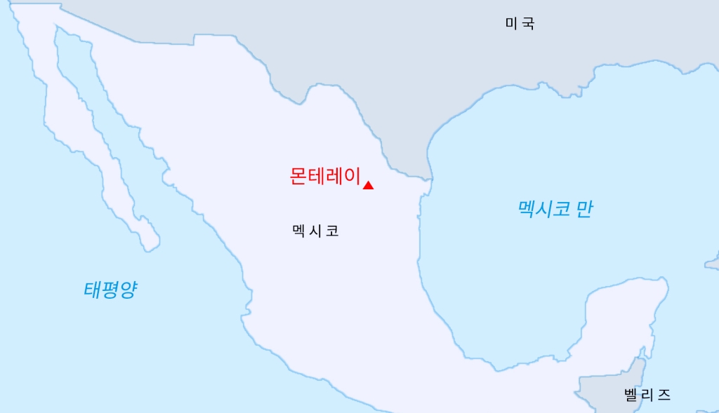 사진 3. 멕시코 몬테레이 지도